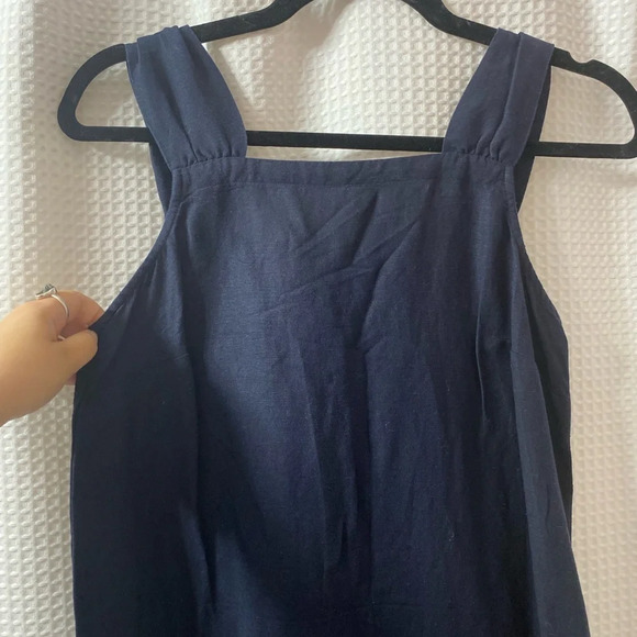 NWT LOFT Square Neck Flounce Dress - Picture 4 of 6